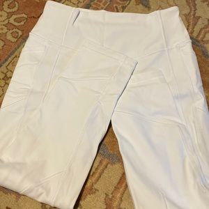 Size 8 white lululemon leggings
